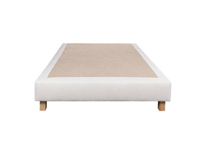 Ensemble Matelas Serenite 27 cm ressorts ensachés ferme face été/hiver sommier beige ep20cm oreiller couette 90x190cm WTQC49954