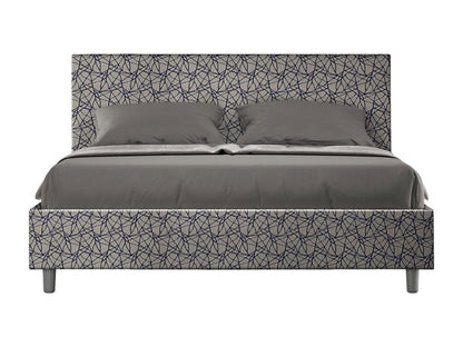 Lit avec sommier rembourré 160x210 tissu Dekonao 09 bleu Dekonao HAHW08779