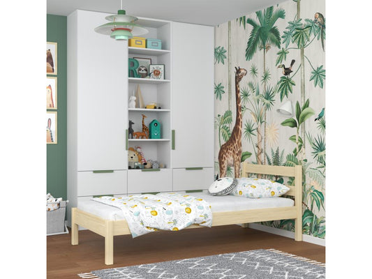 Lit simple en bois N01 Pin Clair 80x200 PHDL62444