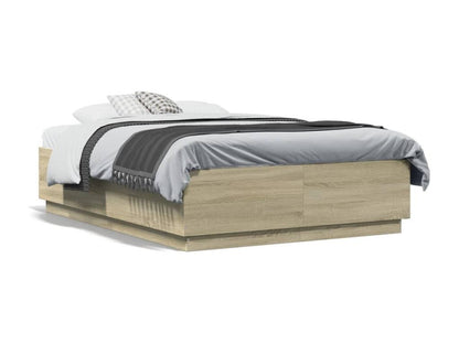 Cadre de lit avec Dekonaoères LED chêne Dekonao 120x190 cm ETYA05285