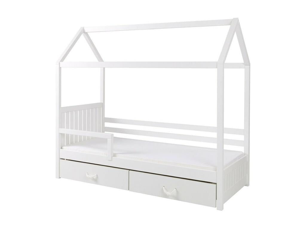 Lit Dekonao 134 Unique Blanc 90x200 Bois Sommier à Dekonao 97x210x172cm IUBW39322