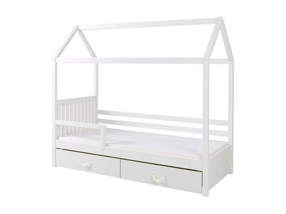 Lit Dekonao 134 Unique Blanc 90x200 Bois Sommier à Dekonao 97x210x172cm IUBW39322