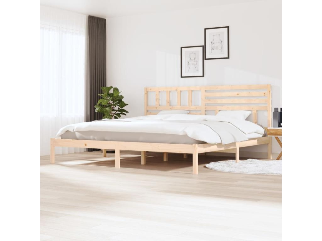Cadre de lit Bois de pin massif 180x200 cm Super Dekonao IETL99920