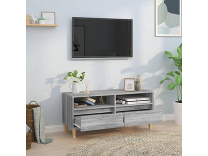 Meuble TV Dekonao gris 100x34.5x44.5 cm bois d'ingénierie AJDC33522