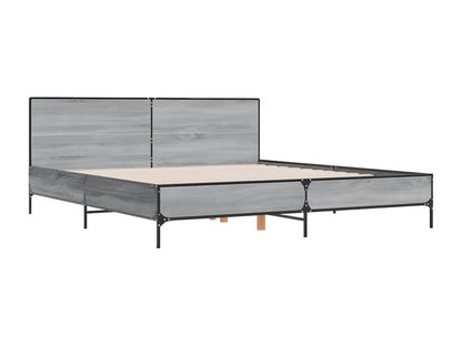 Cadre de lit sans matelas Nobellea gris 180x200 cm PNWV36735