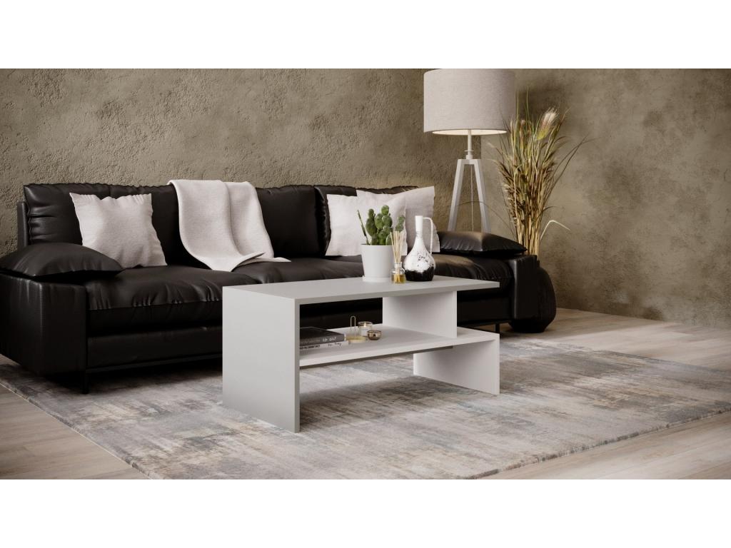 Table basse Dekonao 93 Gris / Blanc SDSX62266