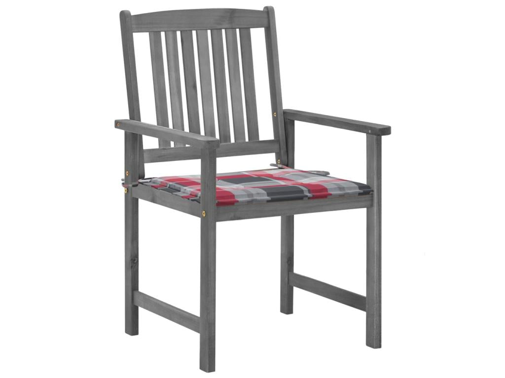 Chaises de metteur en scène avec coussins 4 pcs Gris Dekonao 20 MRIQ15866