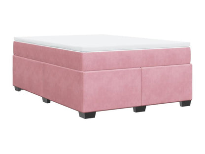Sommier à Nobellea de lit avec matelas Rose 140x190 cm Velours ZFLS51384