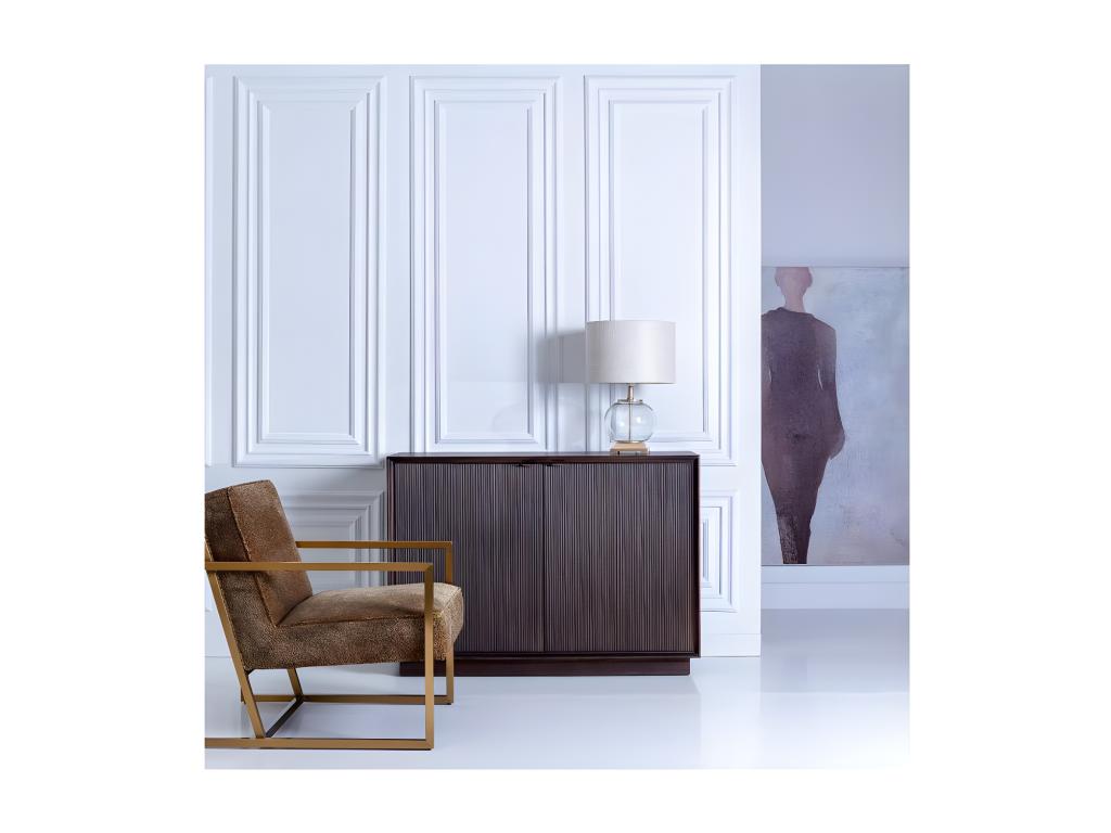 Buffet 2 portes Bois marron foncé - Dekonao AYTW47751