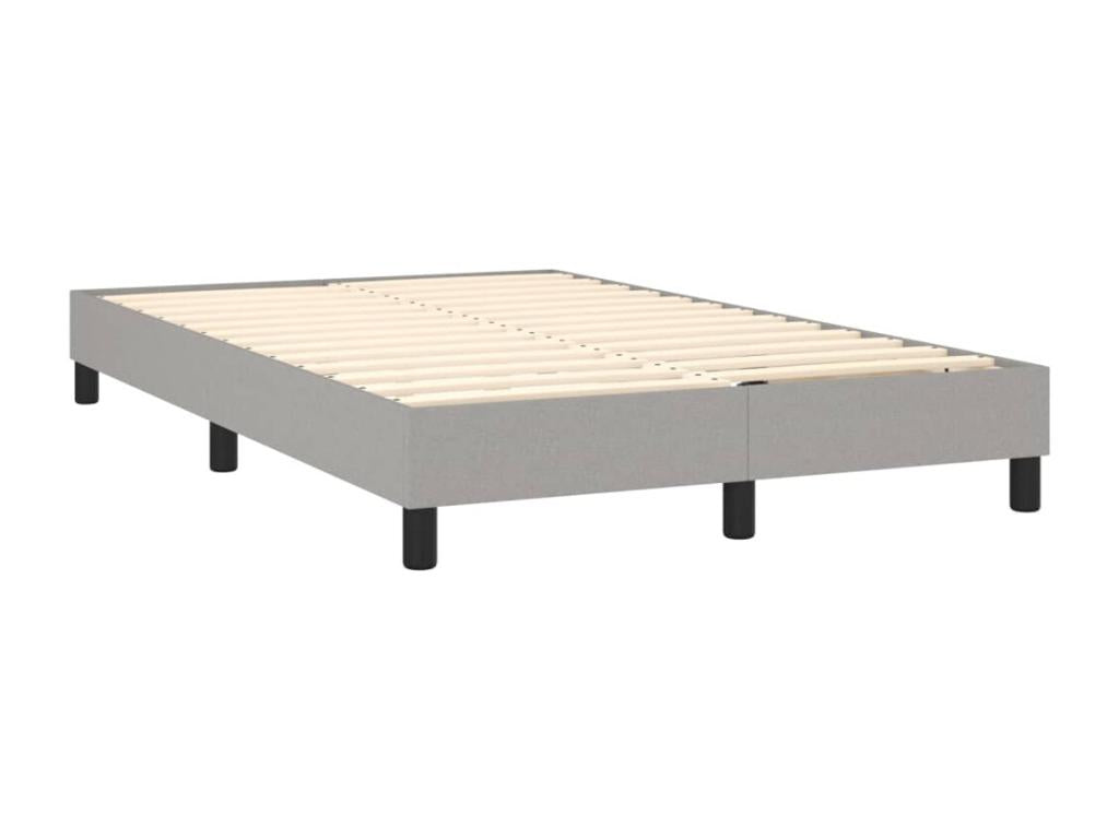 Sommier à Nobellea de lit matelas LED gris clair 120x190 tissu ASCE80799
