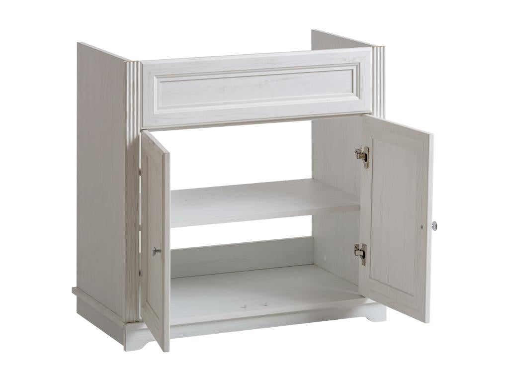 Armoire Sous Lavabos Nobellea CUW80 2D 80x46x79 Blanc FFDZ30192