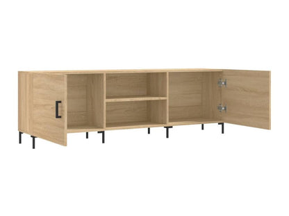 Meuble TV chêne Dekonao 150x30x50 cm bois d'ingénierie PFTH12475