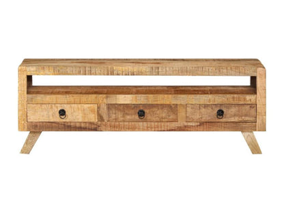 Meuble TV 110x30x40 cm Bois massif de manguier DJTP76254