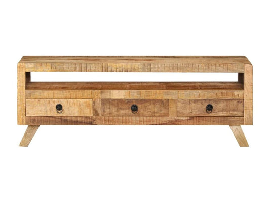 Meuble TV 110x30x40 cm Bois massif de manguier DJTP76254